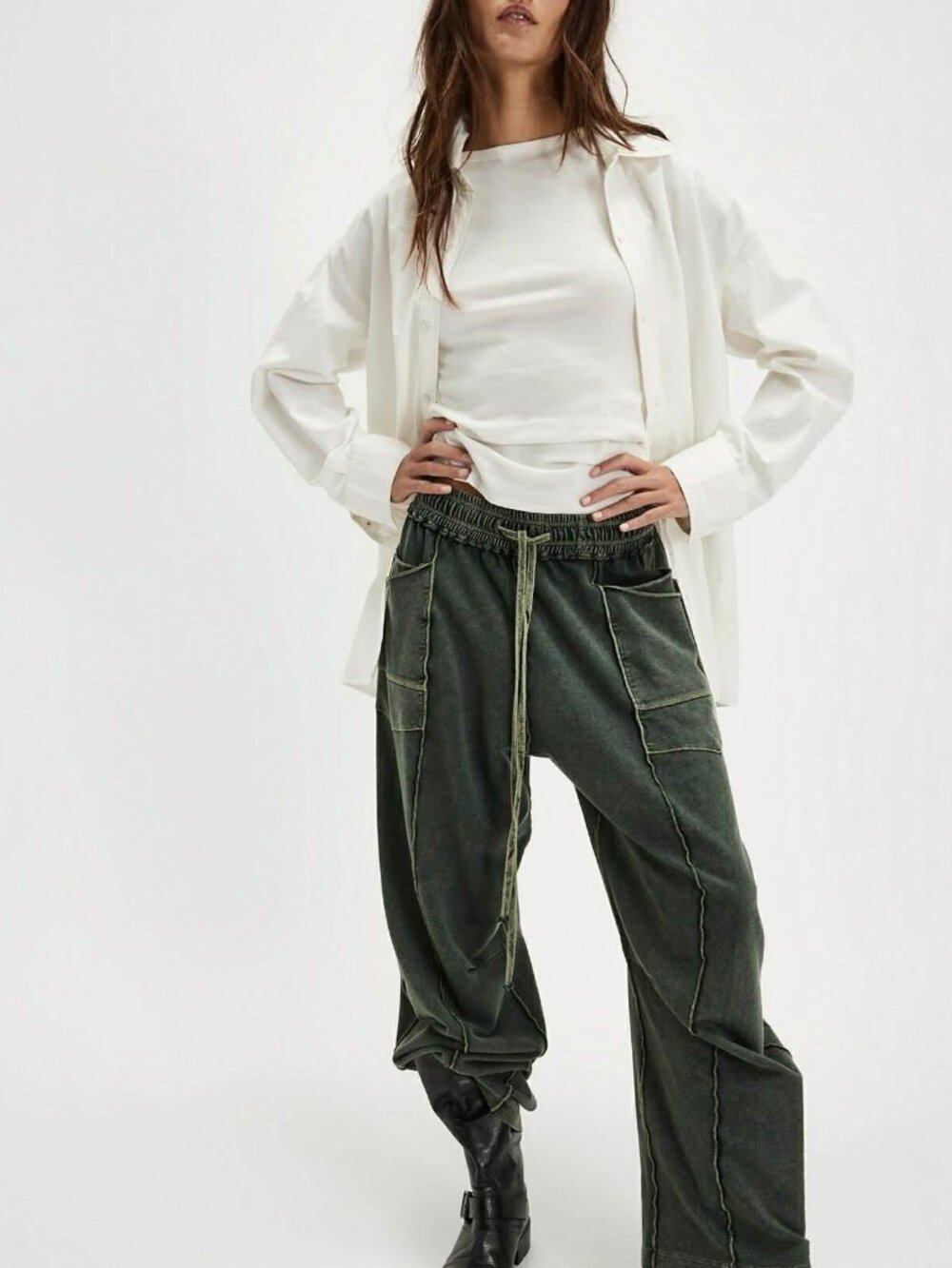 Kaiden Pull-On Barrel Pants - Picture 1 of 3